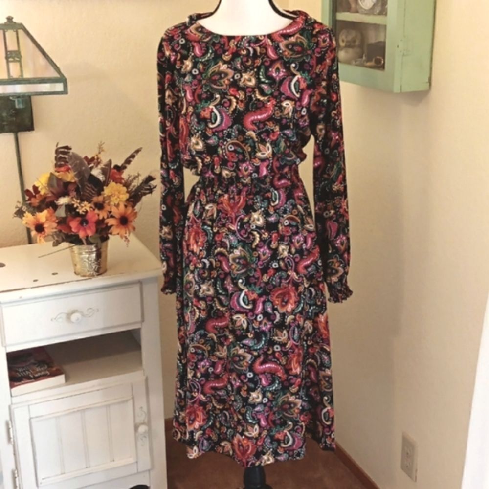 Croft & Barrow Paisley Fun Dress